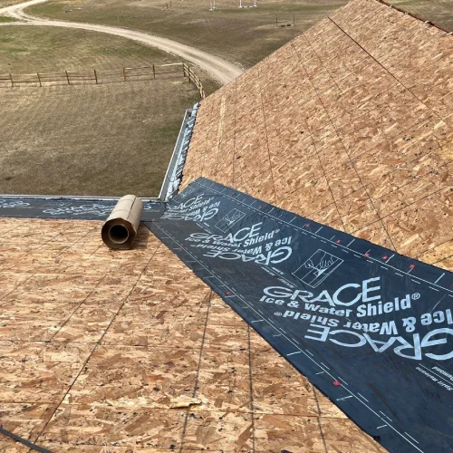 Roofing deck prepared for shingle installation by Mile High Roofing Services in Westminster, CO