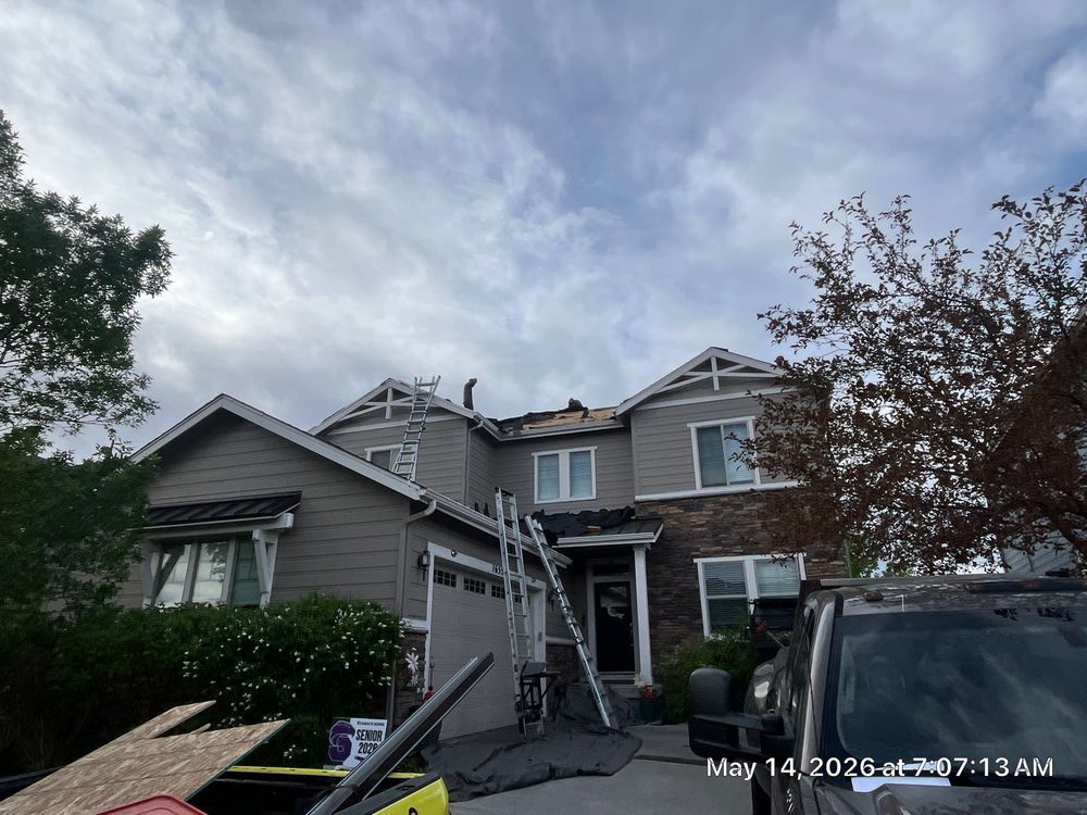 Broomfield home before roof replacement