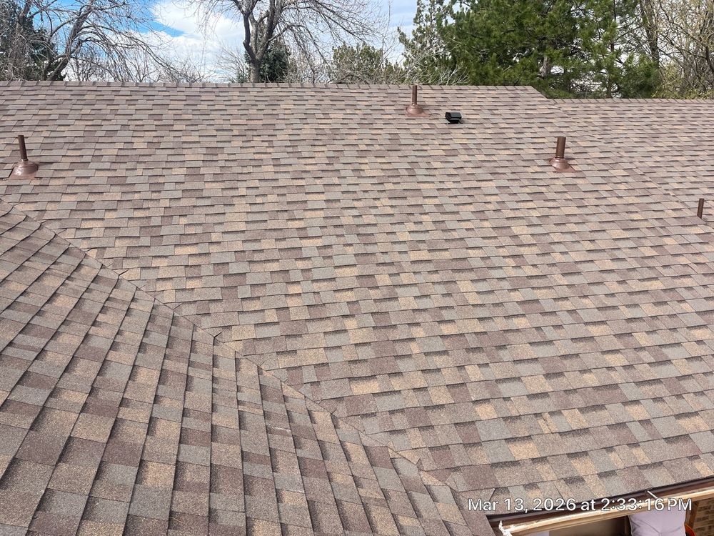 Roof inspection overview on a Broomfield home
