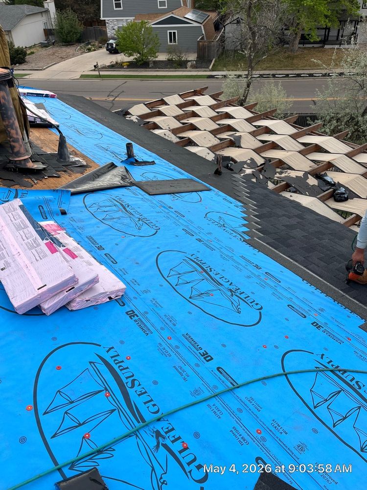 Roof underlayment installed on a Westminster home